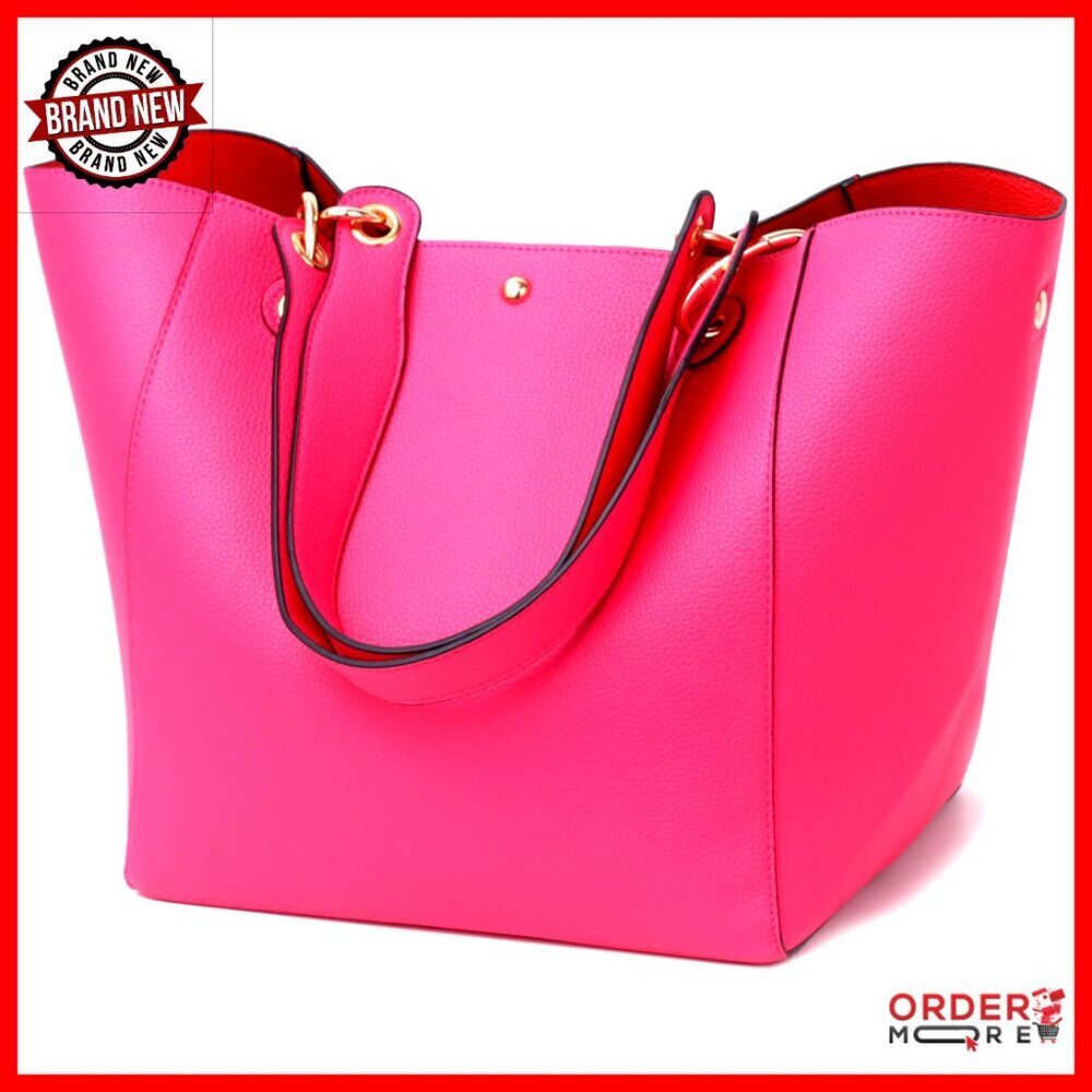 Large Work Tote Bag Crossbody Purse Vegan Leather Waterproof Travel